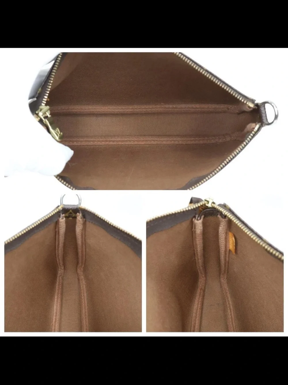 Louis Vuitton Brown Monogram Canvas Shoulder Bag